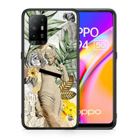 Thumbnail for Θήκη Oppo A94 5G Woman Statue από τη Smartfits με σχέδιο στο πίσω μέρος και μαύρο περίβλημα | Oppo A94 5G Woman Statue case with colorful back and black bezels