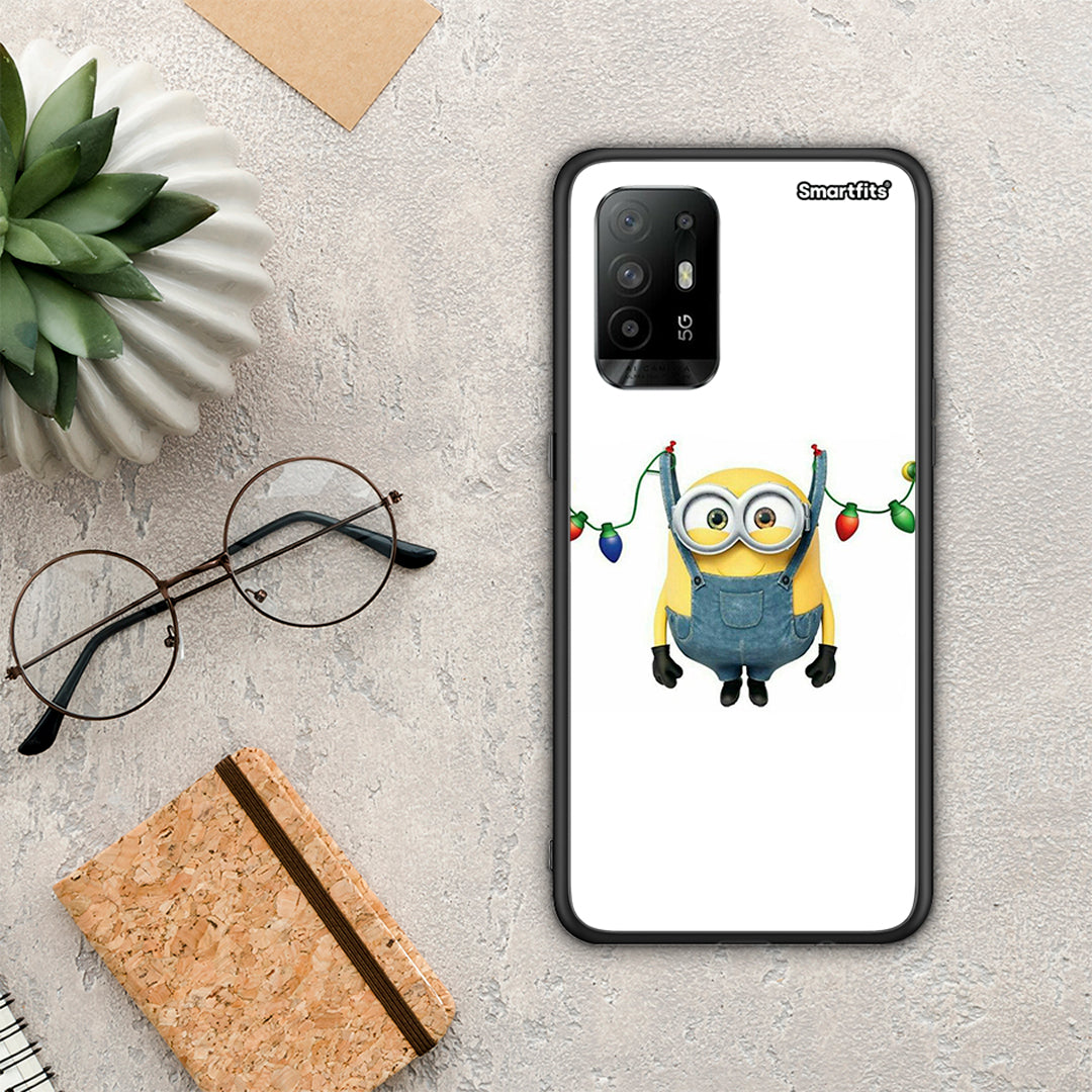 Xmas Minion Lights - Oppo A94 5G / F19 Pro / Reno5 Lite case