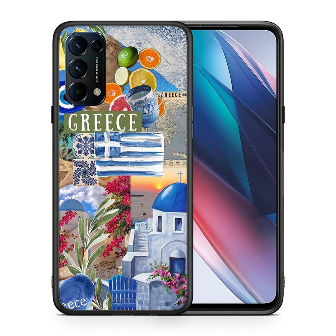 Θήκη Oppo Find X3 Lite / Reno 5 5G / Reno 5 4G All Greek από τη Smartfits με σχέδιο στο πίσω μέρος και μαύρο περίβλημα | Oppo Find X3 Lite / Reno 5 5G / Reno 5 4G All Greek case with colorful back and black bezels