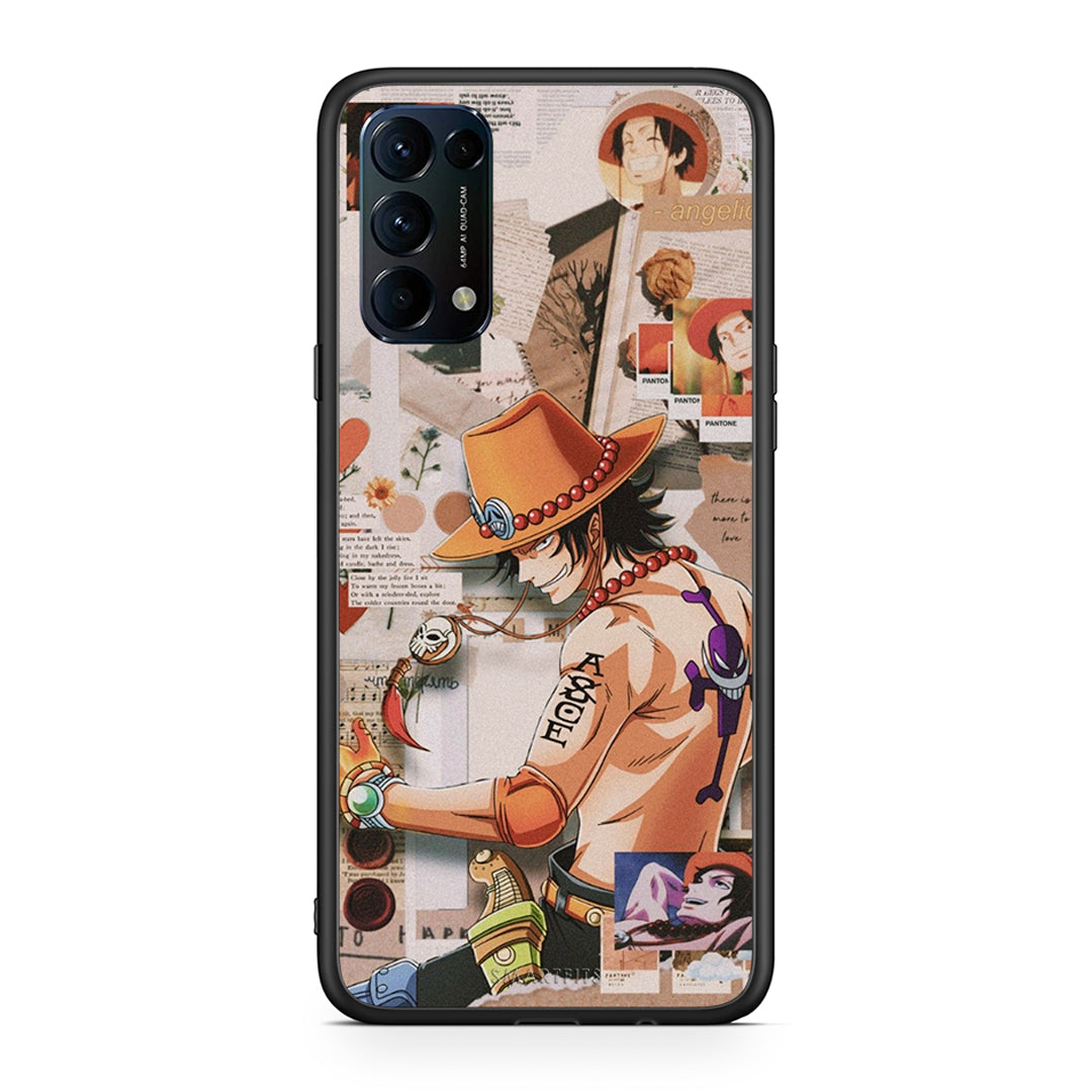 Oppo Find X3 Lite / Reno 5 5G / Reno 5 4G Anime Collage θήκη από τη Smartfits με σχέδιο στο πίσω μέρος και μαύρο περίβλημα | Smartphone case with colorful back and black bezels by Smartfits