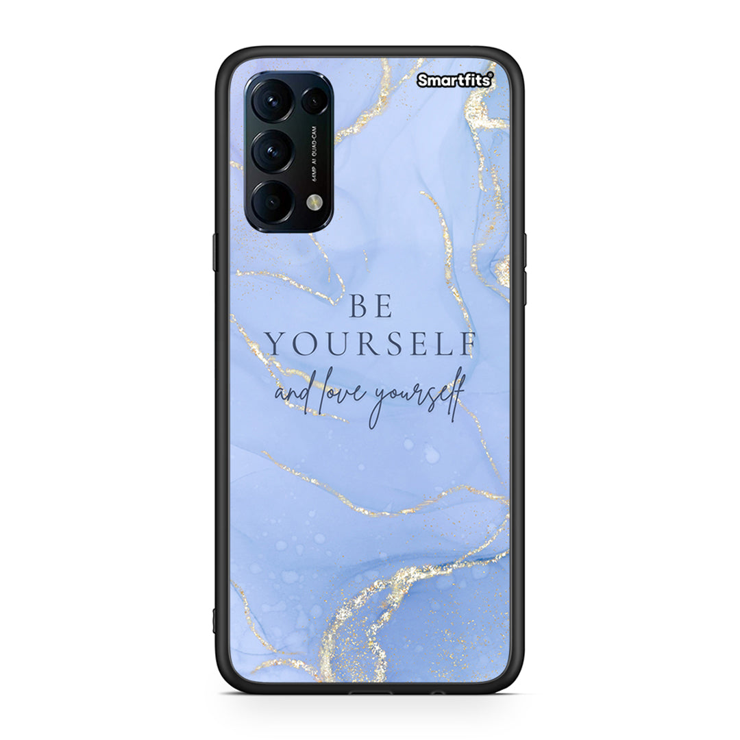 Oppo Find X3 Lite / Reno 5 5G / Reno 5 4G Be Yourself θήκη από τη Smartfits με σχέδιο στο πίσω μέρος και μαύρο περίβλημα | Smartphone case with colorful back and black bezels by Smartfits