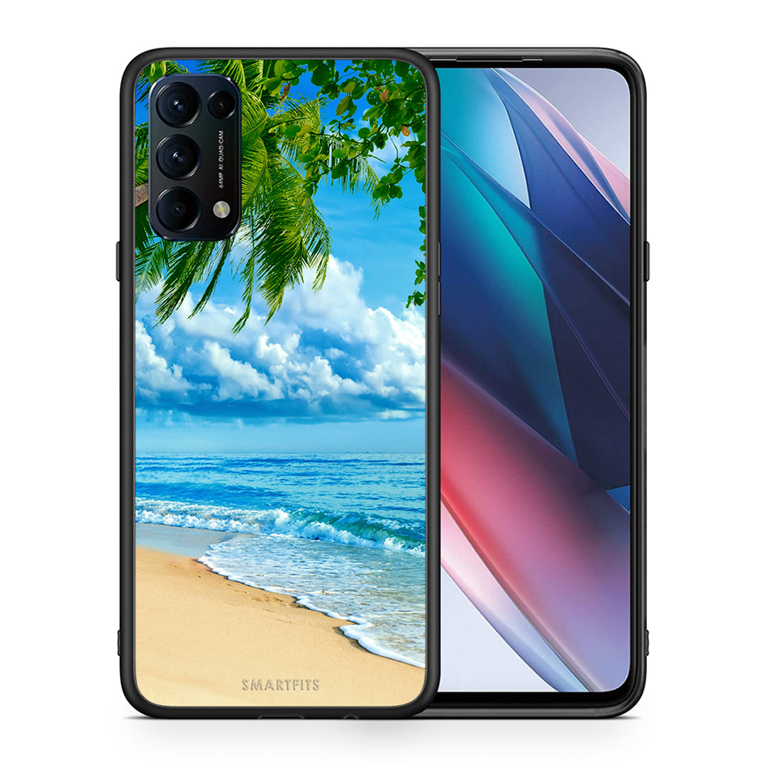 Θήκη Oppo Find X3 Lite / Reno 5 5G / Reno 5 4G Beautiful Beach από τη Smartfits με σχέδιο στο πίσω μέρος και μαύρο περίβλημα | Oppo Find X3 Lite / Reno 5 5G / Reno 5 4G Beautiful Beach case with colorful back and black bezels