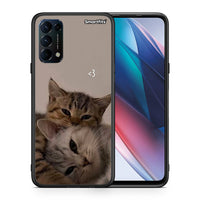 Thumbnail for Θήκη Oppo Find X3 Lite / Reno 5 5G / Reno 5 4G Cats In Love από τη Smartfits με σχέδιο στο πίσω μέρος και μαύρο περίβλημα | Oppo Find X3 Lite / Reno 5 5G / Reno 5 4G Cats In Love case with colorful back and black bezels