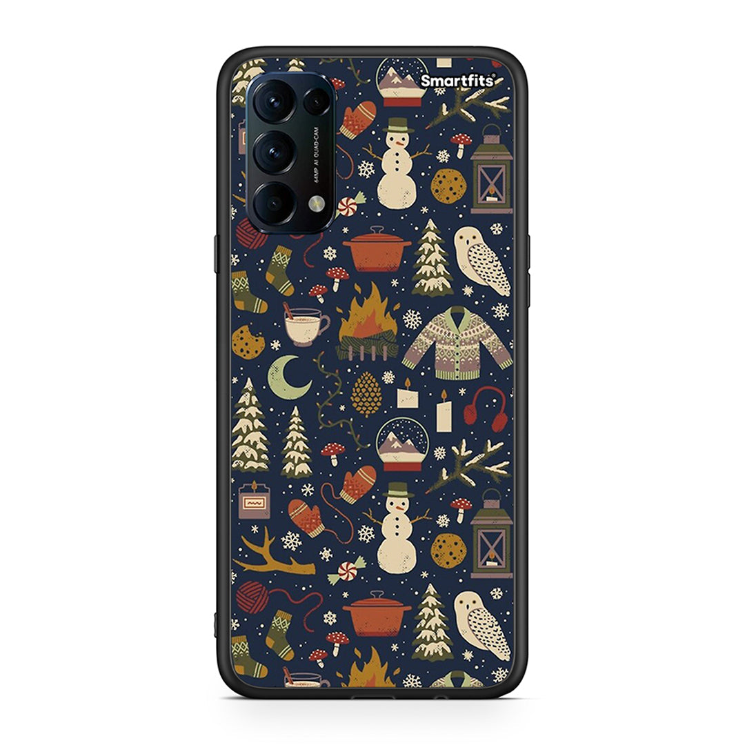 Christmas Elements - Oppo Find X3 Lite / Reno 5 5G / Reno 5 4G case