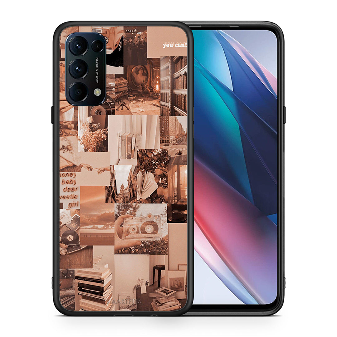 Θήκη Αγίου Βαλεντίνου Oppo Find X3 Lite / Reno 5 5G / Reno 5 4G Collage You Can από τη Smartfits με σχέδιο στο πίσω μέρος και μαύρο περίβλημα | Oppo Find X3 Lite / Reno 5 5G / Reno 5 4G Collage You Can case with colorful back and black bezels