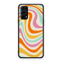 Thumbnail for Oppo Find X3 Lite / Reno 5 5G / Reno 5 4G Colourful Waves θήκη από τη Smartfits με σχέδιο στο πίσω μέρος και μαύρο περίβλημα | Smartphone case with colorful back and black bezels by Smartfits