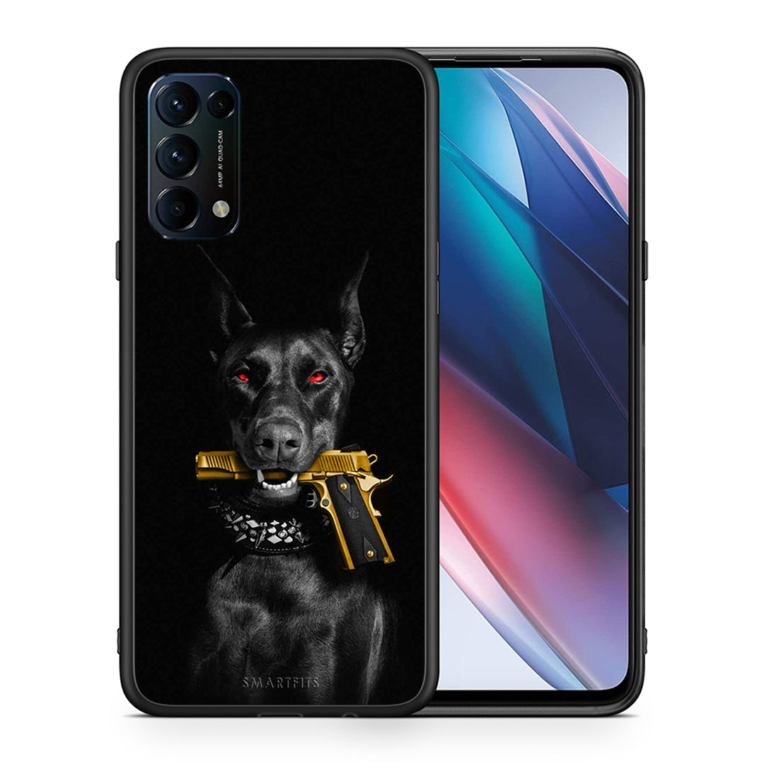 Θήκη Αγίου Βαλεντίνου Oppo Find X3 Lite / Reno 5 5G / Reno 5 4G Golden Gun από τη Smartfits με σχέδιο στο πίσω μέρος και μαύρο περίβλημα | Oppo Find X3 Lite / Reno 5 5G / Reno 5 4G Golden Gun case with colorful back and black bezels