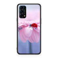 Thumbnail for Oppo Find X3 Lite / Reno 5 5G / Reno 5 4G Ladybug Flower θήκη από τη Smartfits με σχέδιο στο πίσω μέρος και μαύρο περίβλημα | Smartphone case with colorful back and black bezels by Smartfits