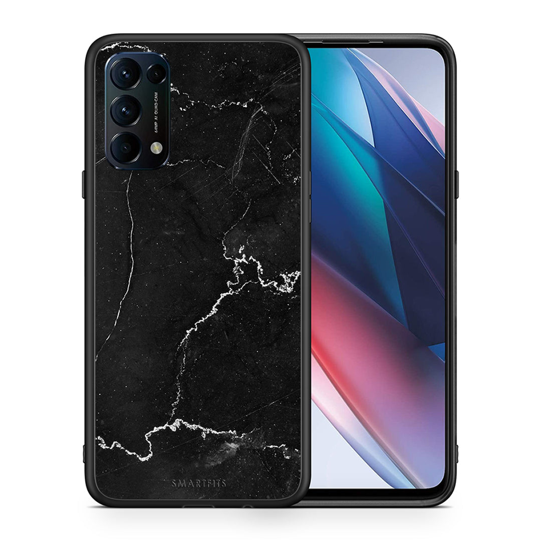 Θήκη Oppo Find X3 Lite / Reno 5 5G / Reno 5 4G Black Marble από τη Smartfits με σχέδιο στο πίσω μέρος και μαύρο περίβλημα | Oppo Find X3 Lite / Reno 5 5G / Reno 5 4G Black Marble case with colorful back and black bezels