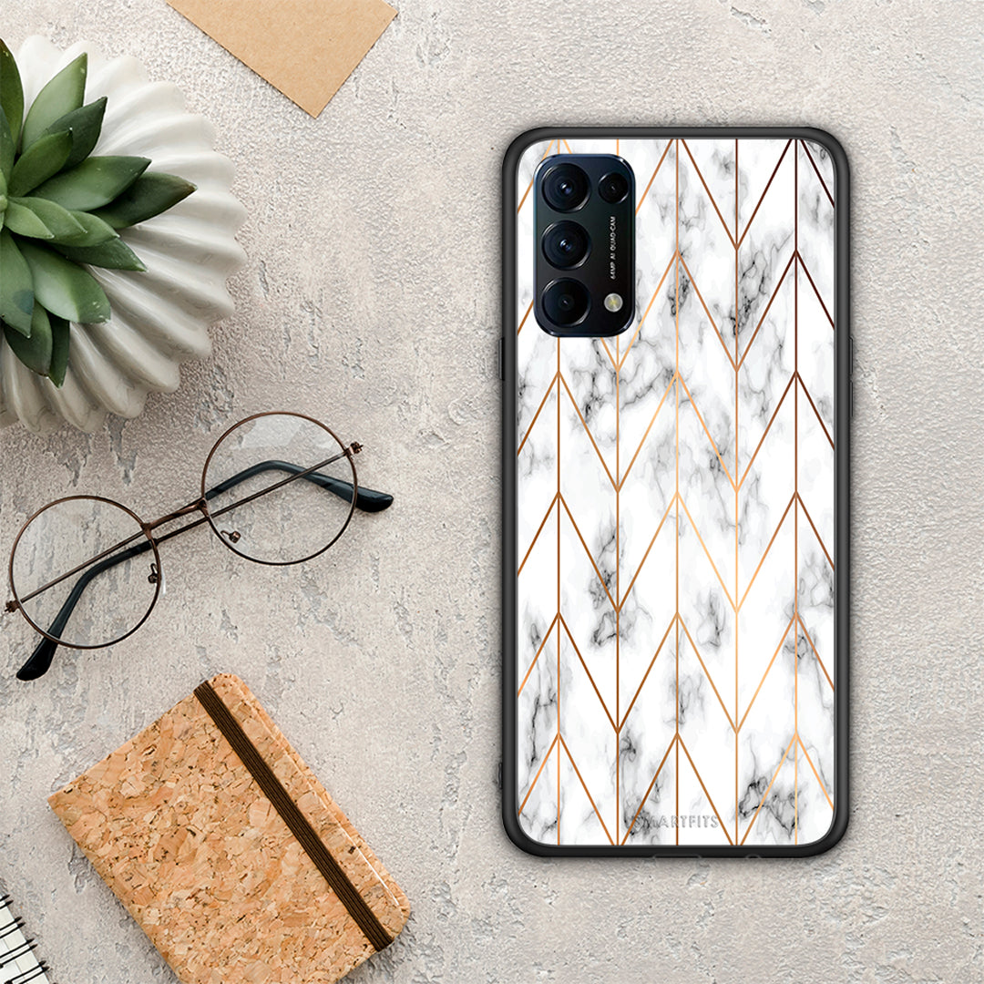 Marble Gold Geometric - Oppo Find X3 Lite / Reno 5 5G / Reno 5 4G case