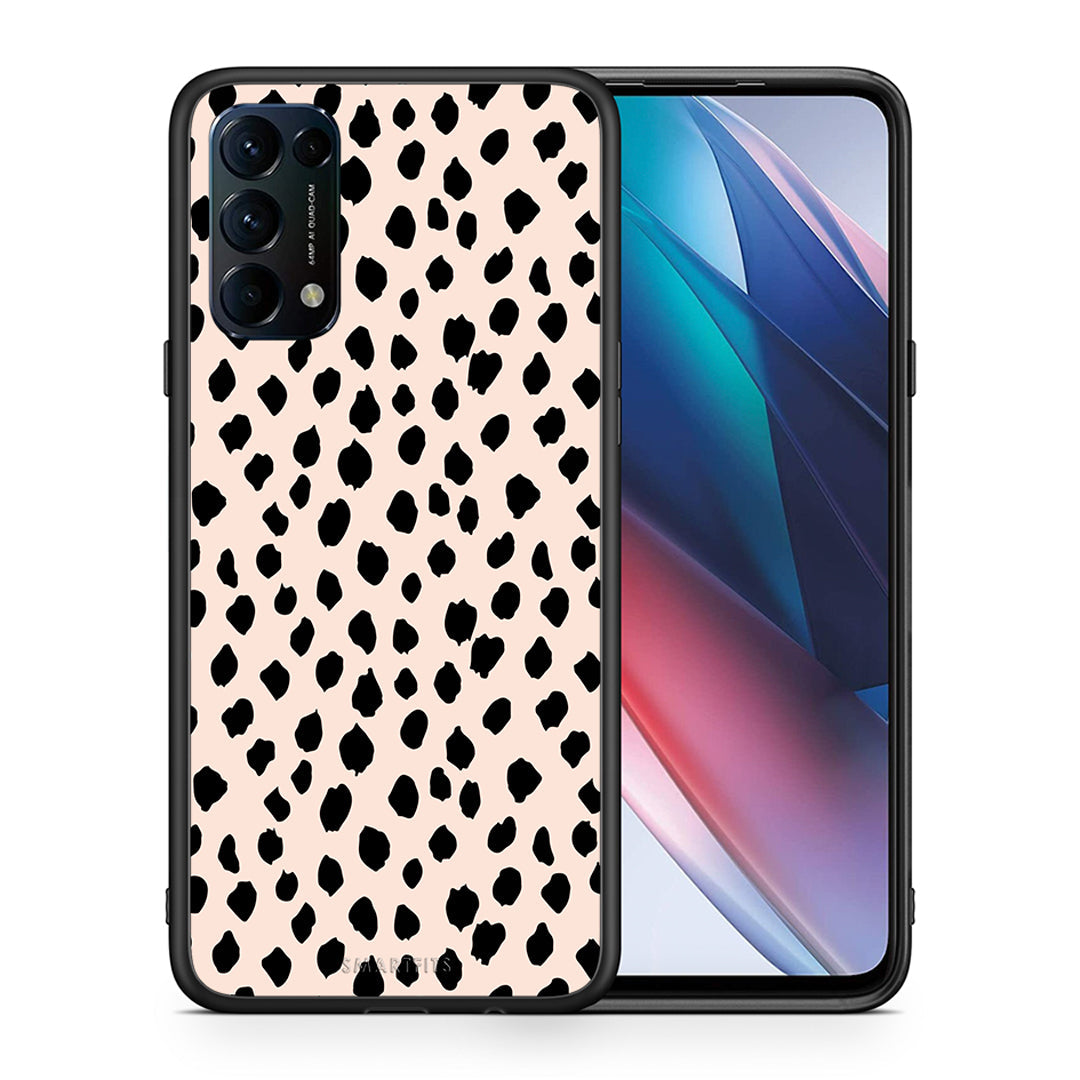 Θήκη Oppo Find X3 Lite / Reno 5 5G / Reno 5 4G New Polka Dots από τη Smartfits με σχέδιο στο πίσω μέρος και μαύρο περίβλημα | Oppo Find X3 Lite / Reno 5 5G / Reno 5 4G New Polka Dots case with colorful back and black bezels