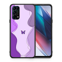 Thumbnail for Θήκη Αγίου Βαλεντίνου Oppo Find X3 Lite / Reno 5 5G / Reno 5 4G Purple Mariposa από τη Smartfits με σχέδιο στο πίσω μέρος και μαύρο περίβλημα | Oppo Find X3 Lite / Reno 5 5G / Reno 5 4G Purple Mariposa case with colorful back and black bezels