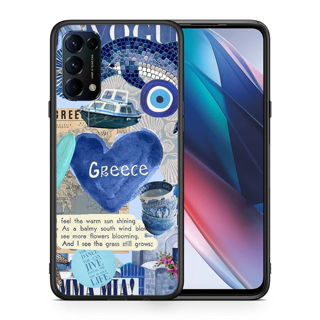 Θήκη Oppo Find X3 Lite / Reno 5 5G / Reno 5 4G Summer In Greece από τη Smartfits με σχέδιο στο πίσω μέρος και μαύρο περίβλημα | Oppo Find X3 Lite / Reno 5 5G / Reno 5 4G Summer In Greece case with colorful back and black bezels