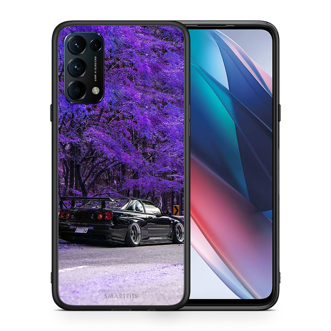 Θήκη Αγίου Βαλεντίνου Oppo Find X3 Lite / Reno 5 5G / Reno 5 4G Super Car από τη Smartfits με σχέδιο στο πίσω μέρος και μαύρο περίβλημα | Oppo Find X3 Lite / Reno 5 5G / Reno 5 4G Super Car case with colorful back and black bezels