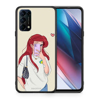 Thumbnail for Θήκη Oppo Find X3 Lite / Reno 5 5G / Reno 5 4G Walking Mermaid από τη Smartfits με σχέδιο στο πίσω μέρος και μαύρο περίβλημα | Oppo Find X3 Lite / Reno 5 5G / Reno 5 4G Walking Mermaid case with colorful back and black bezels