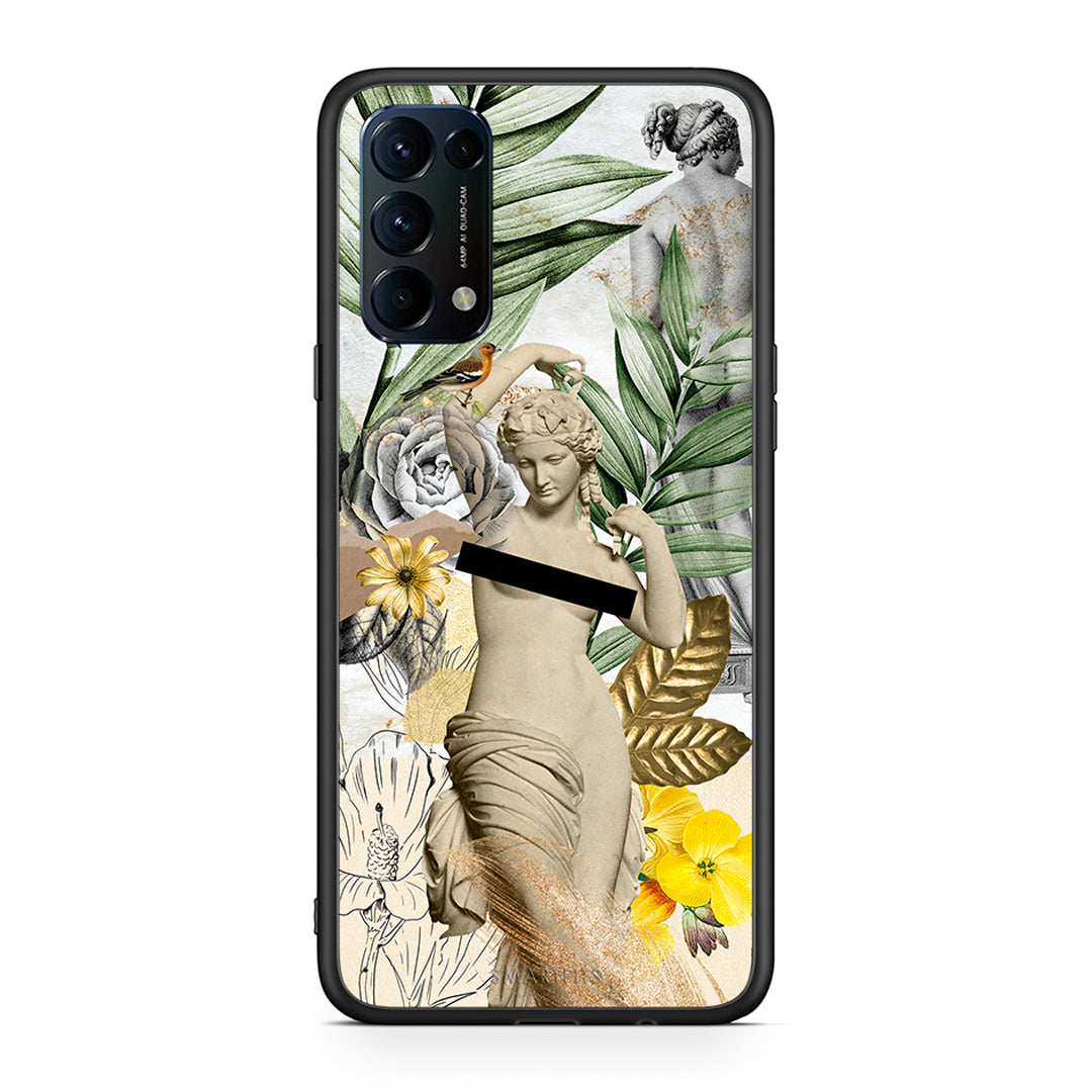 Oppo Find X3 Lite / Reno 5 5G / Reno 5 4G Woman Statue θήκη από τη Smartfits με σχέδιο στο πίσω μέρος και μαύρο περίβλημα | Smartphone case with colorful back and black bezels by Smartfits