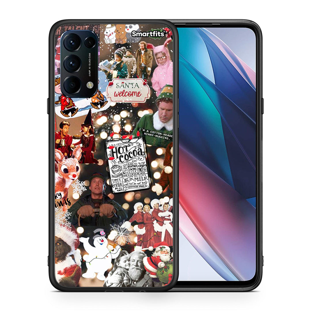 Θήκη Oppo Find X3 Lite / Reno 5 5G / Reno 5 4G Xmas Movies από τη Smartfits με σχέδιο στο πίσω μέρος και μαύρο περίβλημα | Oppo Find X3 Lite / Reno 5 5G / Reno 5 4G Xmas Movies case with colorful back and black bezels