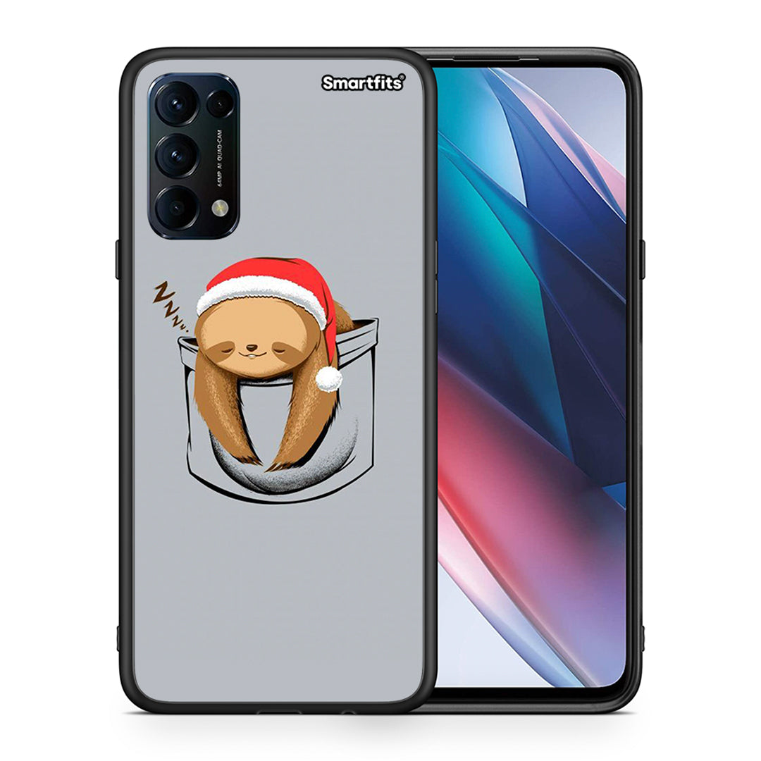 Θήκη Oppo Find X3 Lite / Reno 5 5G / Reno 5 4G Xmas Zzzz από τη Smartfits με σχέδιο στο πίσω μέρος και μαύρο περίβλημα | Oppo Find X3 Lite / Reno 5 5G / Reno 5 4G Xmas Zzzz case with colorful back and black bezels