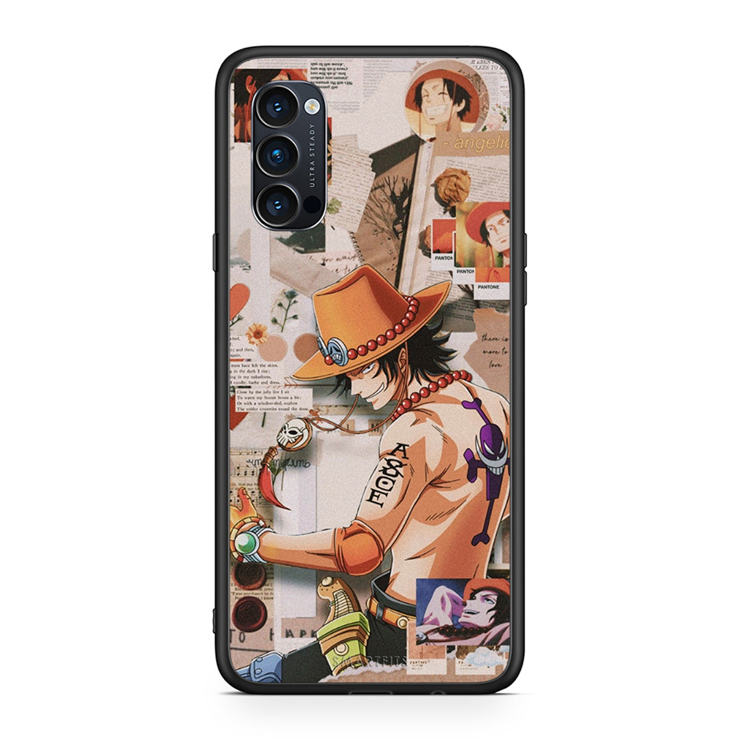 Oppo Reno4 Pro 5G Anime Collage θήκη από τη Smartfits με σχέδιο στο πίσω μέρος και μαύρο περίβλημα | Smartphone case with colorful back and black bezels by Smartfits