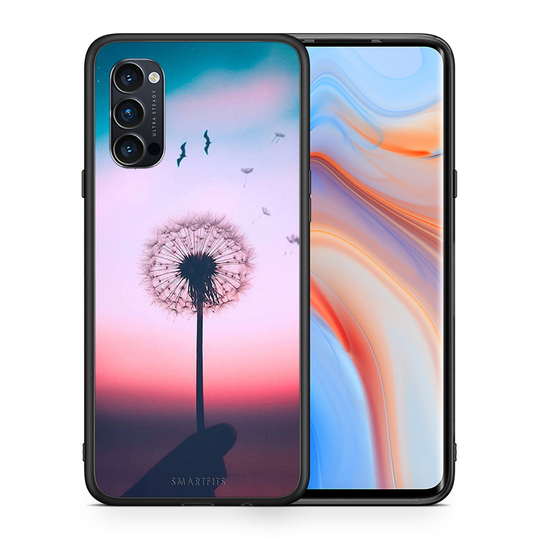 Θήκη Oppo Reno4 Pro 5G Wish Boho από τη Smartfits με σχέδιο στο πίσω μέρος και μαύρο περίβλημα | Oppo Reno4 Pro 5G Wish Boho case with colorful back and black bezels