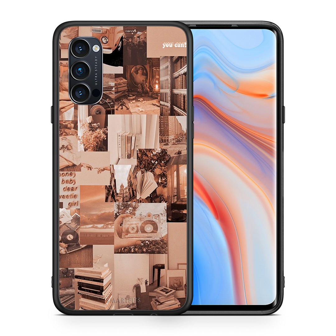 Θήκη Αγίου Βαλεντίνου Oppo Reno4 Pro 5G Collage You Can από τη Smartfits με σχέδιο στο πίσω μέρος και μαύρο περίβλημα | Oppo Reno4 Pro 5G Collage You Can case with colorful back and black bezels