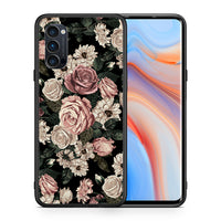 Thumbnail for Θήκη Oppo Reno4 Pro 5G Wild Roses Flower από τη Smartfits με σχέδιο στο πίσω μέρος και μαύρο περίβλημα | Oppo Reno4 Pro 5G Wild Roses Flower case with colorful back and black bezels