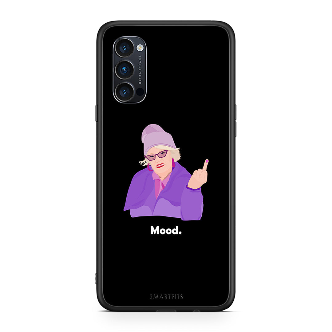 Oppo Reno4 Pro 5G Grandma Mood Black θήκη από τη Smartfits με σχέδιο στο πίσω μέρος και μαύρο περίβλημα | Smartphone case with colorful back and black bezels by Smartfits