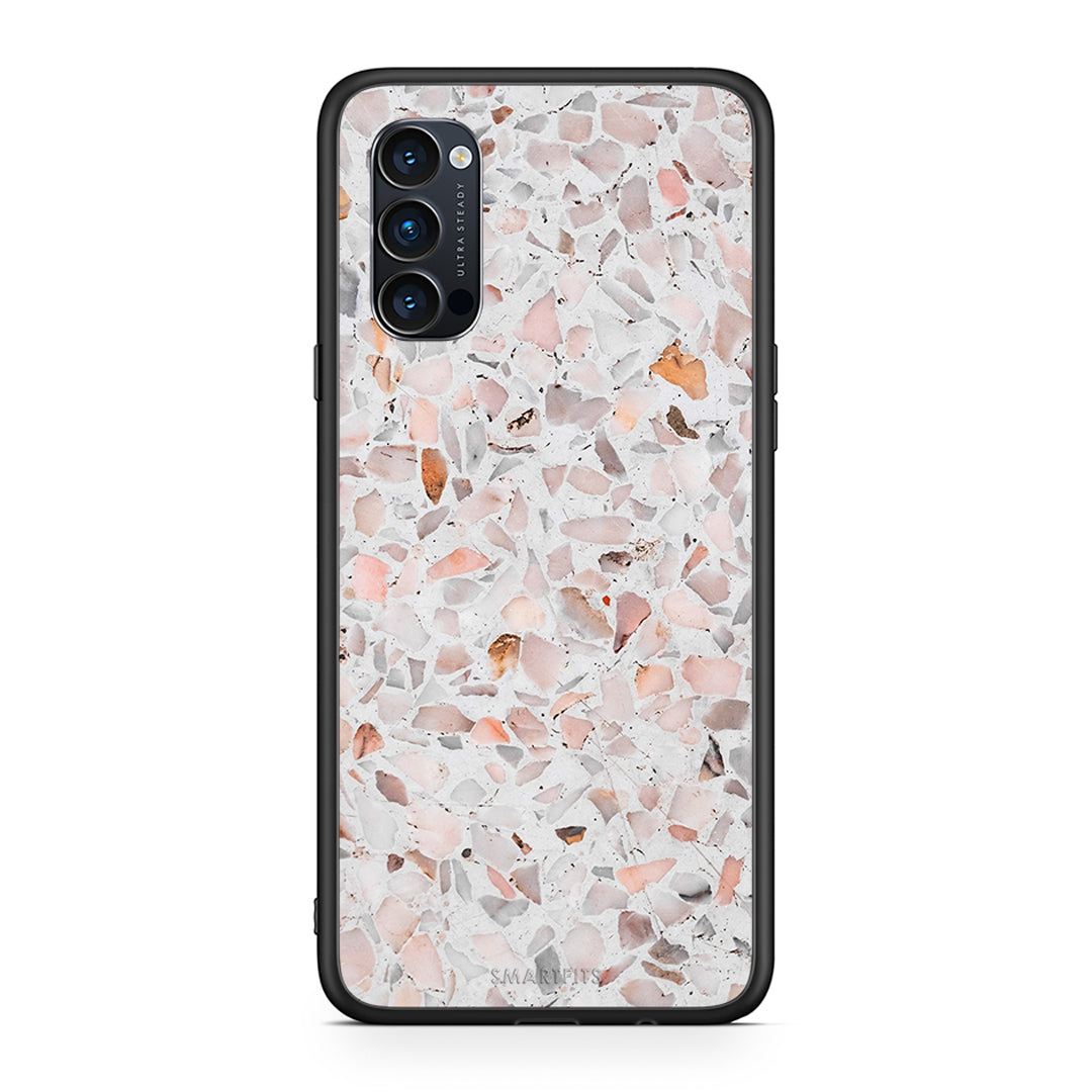 Oppo Reno4 Pro 5G Marble Terrazzo θήκη από τη Smartfits με σχέδιο στο πίσω μέρος και μαύρο περίβλημα | Smartphone case with colorful back and black bezels by Smartfits