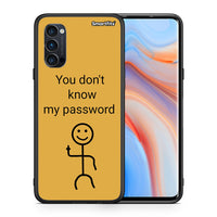 Thumbnail for Θήκη Oppo Reno4 Pro 5G My Password από τη Smartfits με σχέδιο στο πίσω μέρος και μαύρο περίβλημα | Oppo Reno4 Pro 5G My Password case with colorful back and black bezels