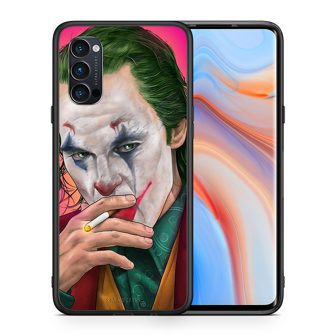 Θήκη Oppo Reno4 Pro 5G JokesOnU PopArt από τη Smartfits με σχέδιο στο πίσω μέρος και μαύρο περίβλημα | Oppo Reno4 Pro 5G JokesOnU PopArt case with colorful back and black bezels