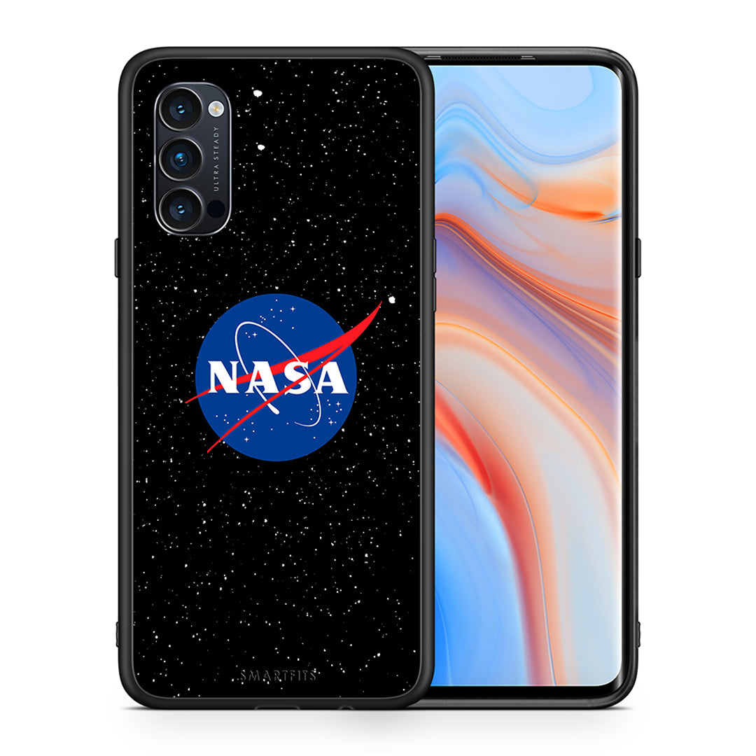 Θήκη Oppo Reno4 Pro 5G NASA PopArt από τη Smartfits με σχέδιο στο πίσω μέρος και μαύρο περίβλημα | Oppo Reno4 Pro 5G NASA PopArt case with colorful back and black bezels