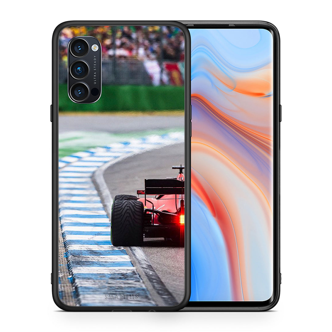 Θήκη Oppo Reno4 Pro 5G Racing Vibes από τη Smartfits με σχέδιο στο πίσω μέρος και μαύρο περίβλημα | Oppo Reno4 Pro 5G Racing Vibes case with colorful back and black bezels