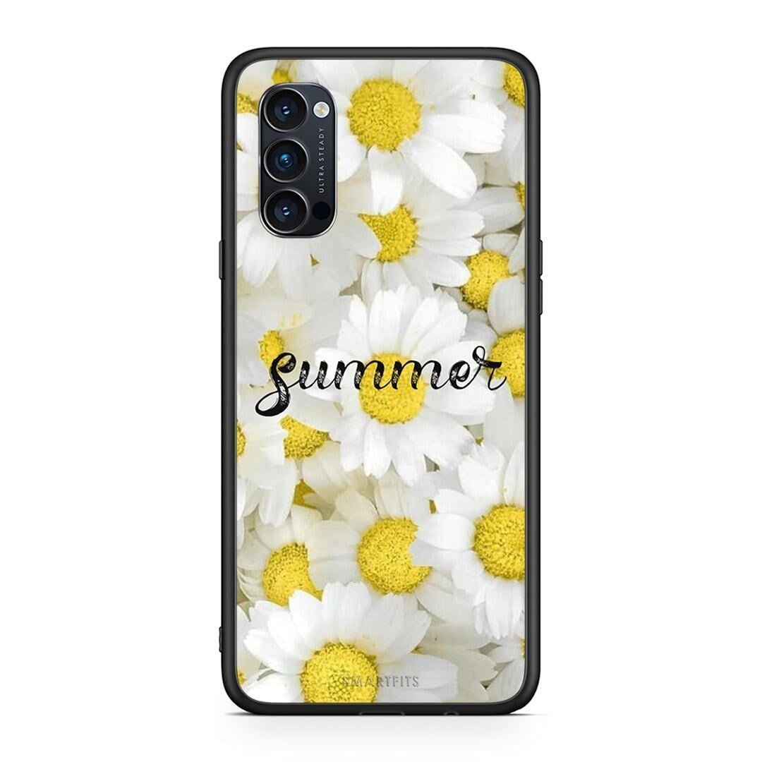 Oppo Reno4 Pro 5G Summer Daisies Θήκη από τη Smartfits με σχέδιο στο πίσω μέρος και μαύρο περίβλημα | Smartphone case with colorful back and black bezels by Smartfits