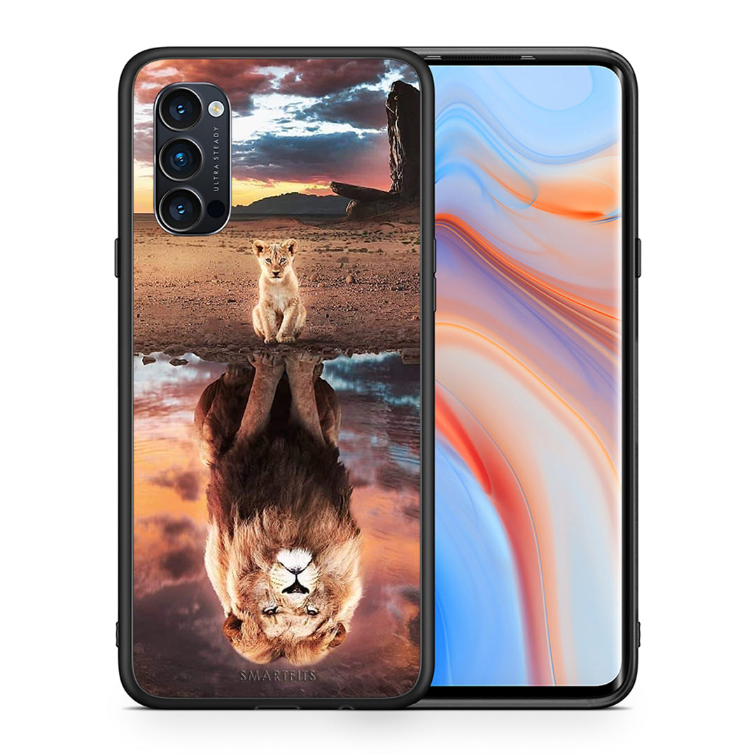 Θήκη Αγίου Βαλεντίνου Oppo Reno4 Pro 5G Sunset Dreams από τη Smartfits με σχέδιο στο πίσω μέρος και μαύρο περίβλημα | Oppo Reno4 Pro 5G Sunset Dreams case with colorful back and black bezels