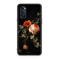 Thumbnail for Oppo Reno4 Pro 5G Vintage Roses θήκη από τη Smartfits με σχέδιο στο πίσω μέρος και μαύρο περίβλημα | Smartphone case with colorful back and black bezels by Smartfits