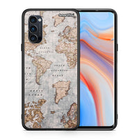 Thumbnail for Θήκη Oppo Reno4 Pro 5G World Map από τη Smartfits με σχέδιο στο πίσω μέρος και μαύρο περίβλημα | Oppo Reno4 Pro 5G World Map case with colorful back and black bezels