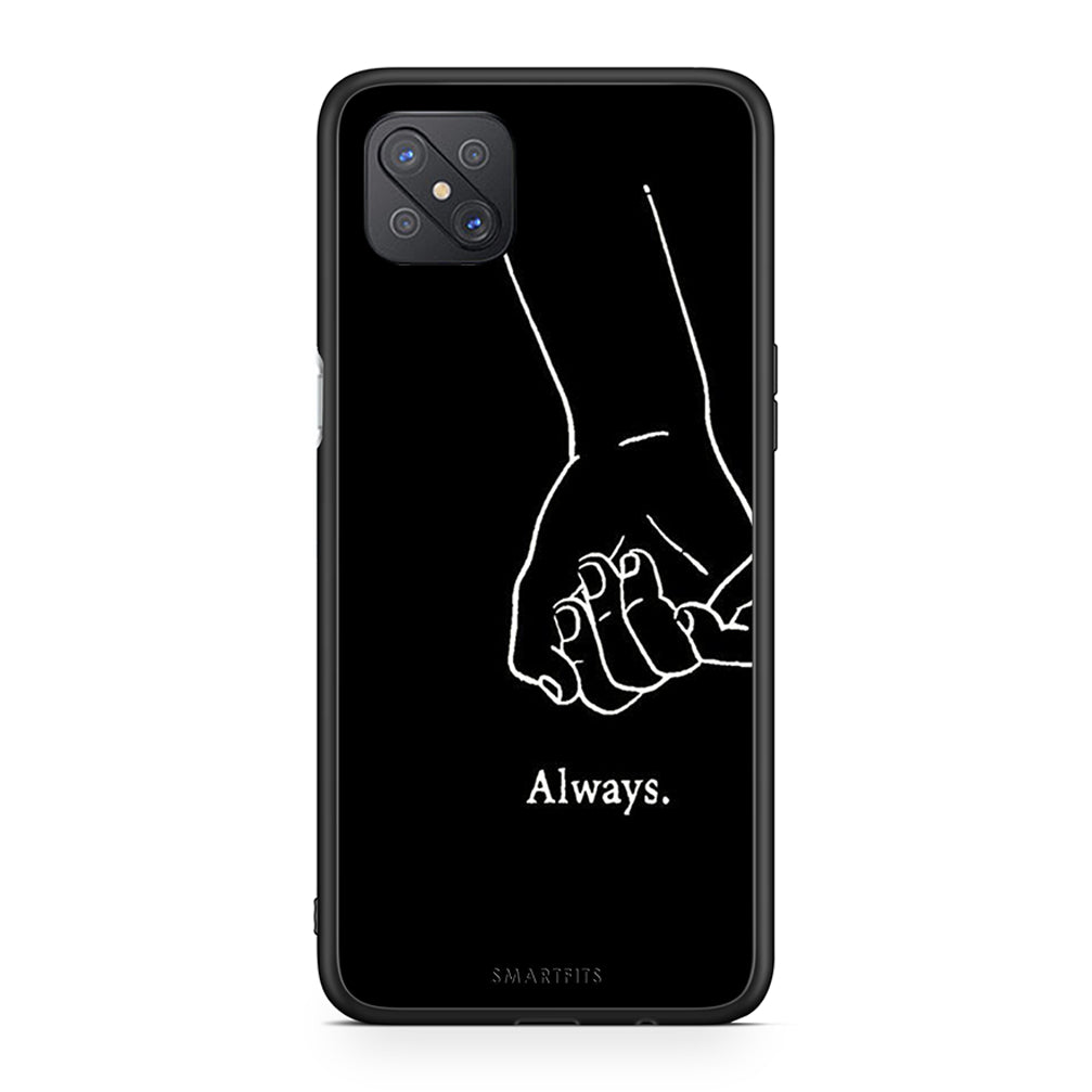 Oppo Reno4 Z 5G Always & Forever 1 Θήκη Αγίου Βαλεντίνου από τη Smartfits με σχέδιο στο πίσω μέρος και μαύρο περίβλημα | Smartphone case with colorful back and black bezels by Smartfits