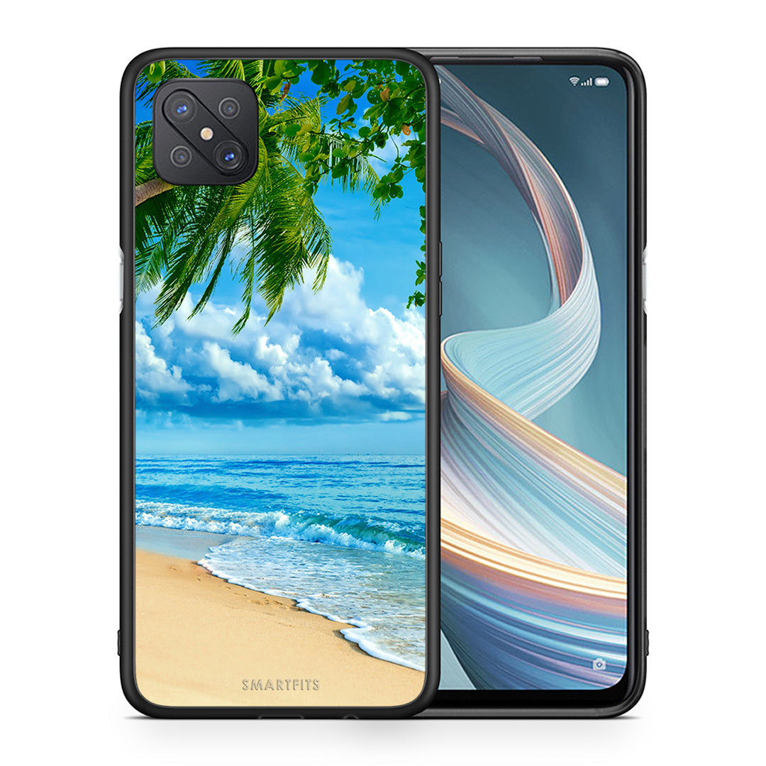 Θήκη Oppo Reno4 Z 5G Beautiful Beach από τη Smartfits με σχέδιο στο πίσω μέρος και μαύρο περίβλημα | Oppo Reno4 Z 5G Beautiful Beach case with colorful back and black bezels