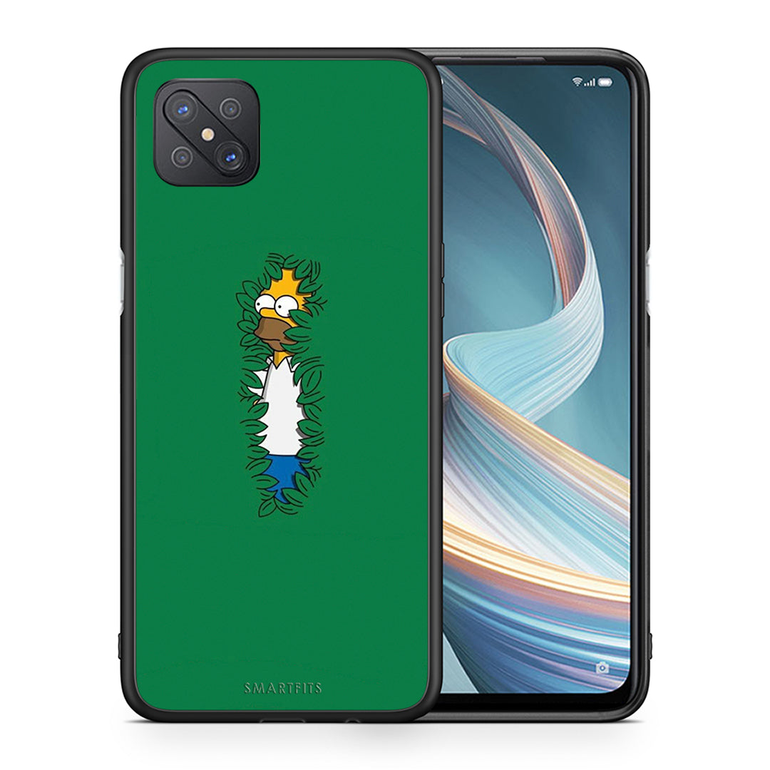 Θήκη Αγίου Βαλεντίνου Oppo Reno4 Z 5G Bush Man από τη Smartfits με σχέδιο στο πίσω μέρος και μαύρο περίβλημα | Oppo Reno4 Z 5G Bush Man case with colorful back and black bezels