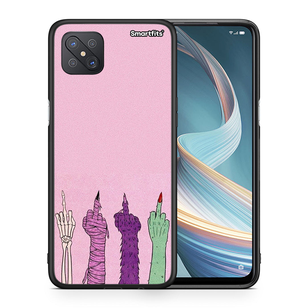 Θήκη Oppo Reno4 Z 5G Halloween Be A Lady από τη Smartfits με σχέδιο στο πίσω μέρος και μαύρο περίβλημα | Oppo Reno4 Z 5G Halloween Be A Lady case with colorful back and black bezels