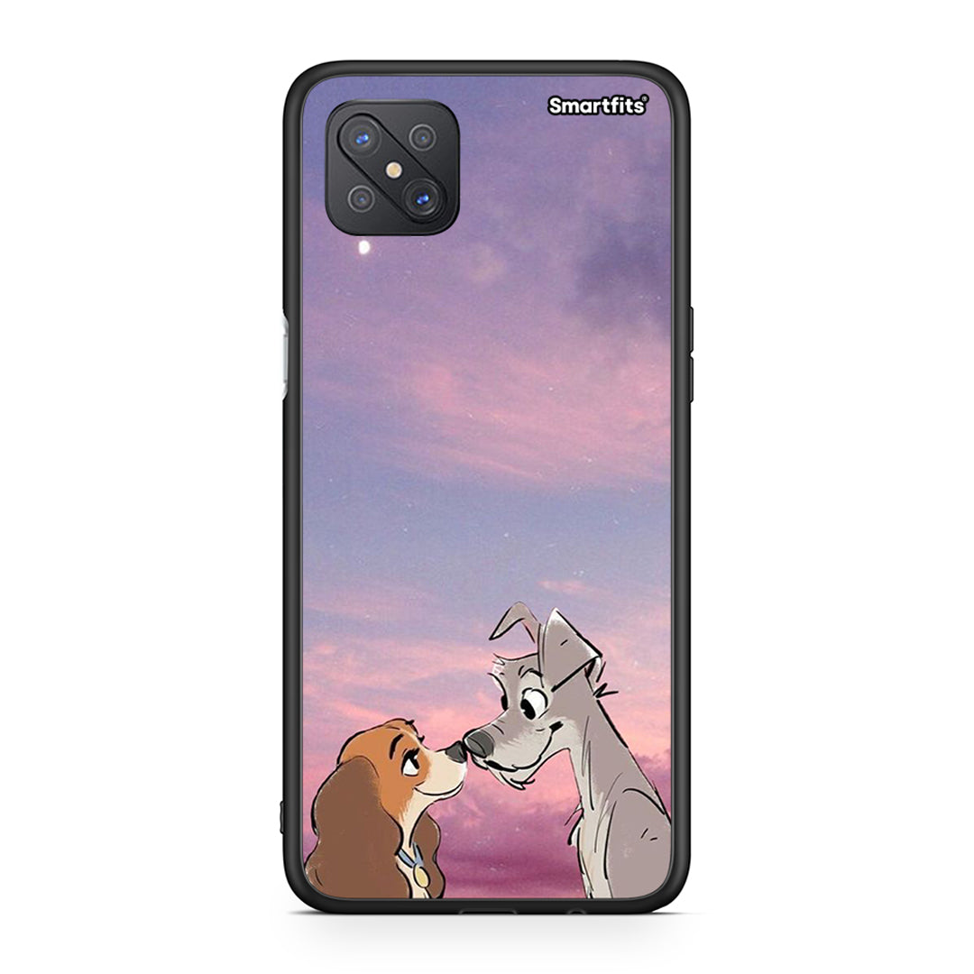 Oppo Reno4 Z 5G Lady And Tramp θήκη από τη Smartfits με σχέδιο στο πίσω μέρος και μαύρο περίβλημα | Smartphone case with colorful back and black bezels by Smartfits