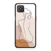 Thumbnail for Oppo Reno4 Z 5G LineArt Woman θήκη από τη Smartfits με σχέδιο στο πίσω μέρος και μαύρο περίβλημα | Smartphone case with colorful back and black bezels by Smartfits