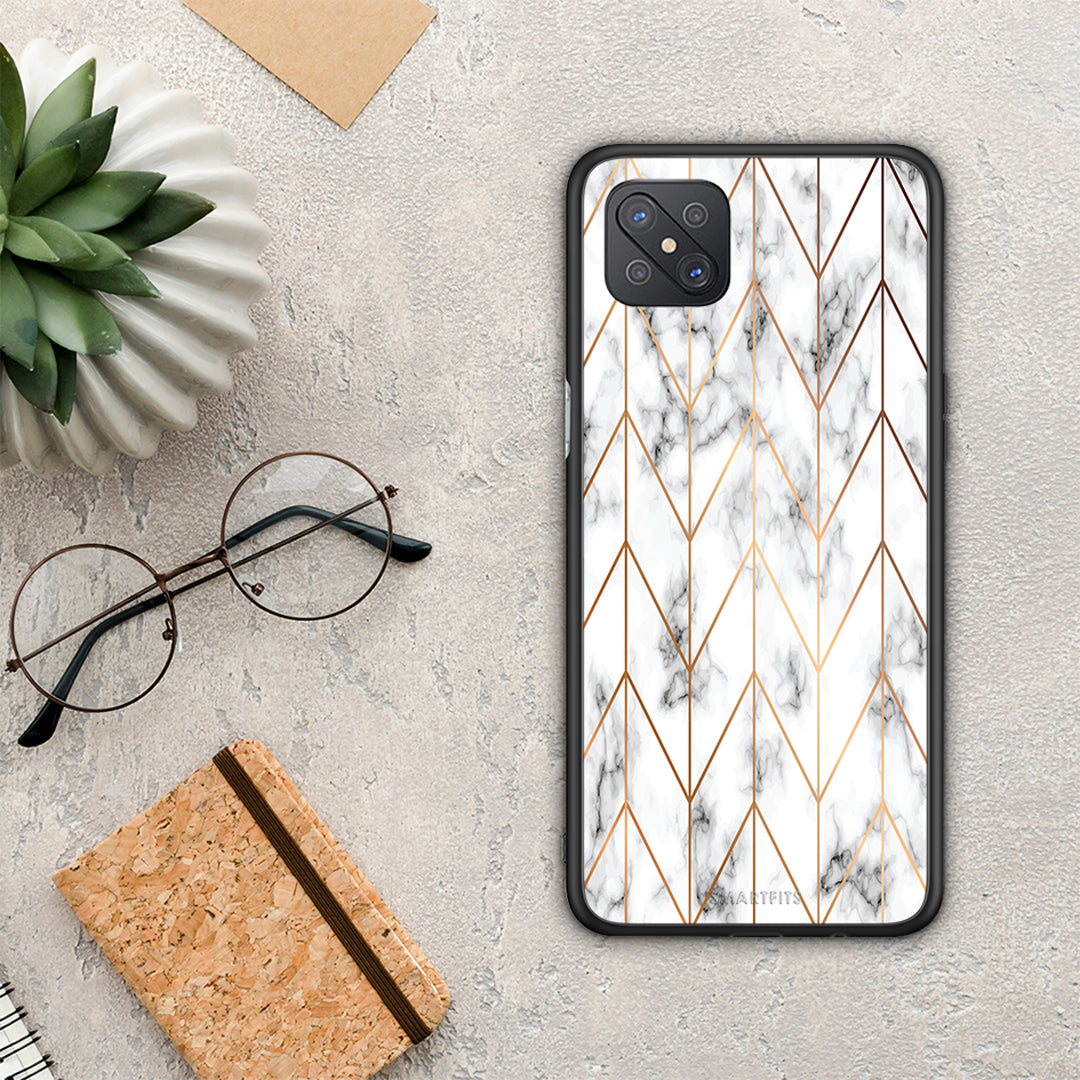 Marble Gold Geometric - Oppo Reno4 Z 5G / A92S case