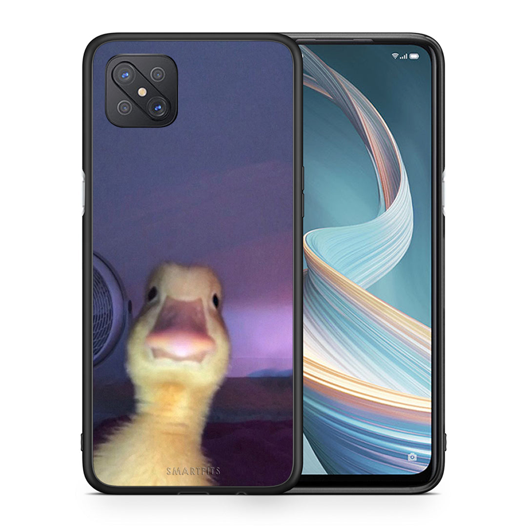 Θήκη Oppo Reno4 Z 5G Meme Duck από τη Smartfits με σχέδιο στο πίσω μέρος και μαύρο περίβλημα | Oppo Reno4 Z 5G Meme Duck case with colorful back and black bezels