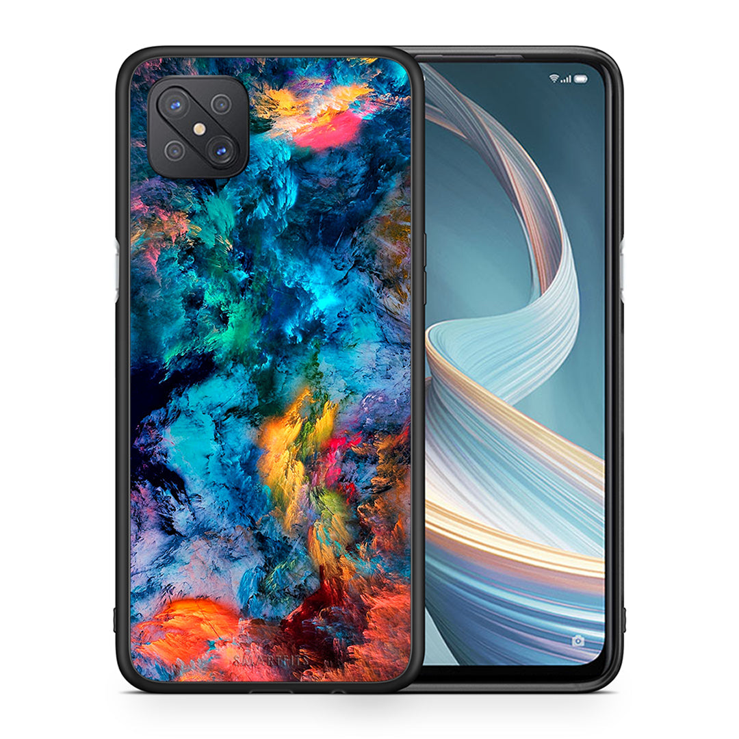 Θήκη Oppo Reno4 Z 5G Crayola Paint από τη Smartfits με σχέδιο στο πίσω μέρος και μαύρο περίβλημα | Oppo Reno4 Z 5G Crayola Paint case with colorful back and black bezels