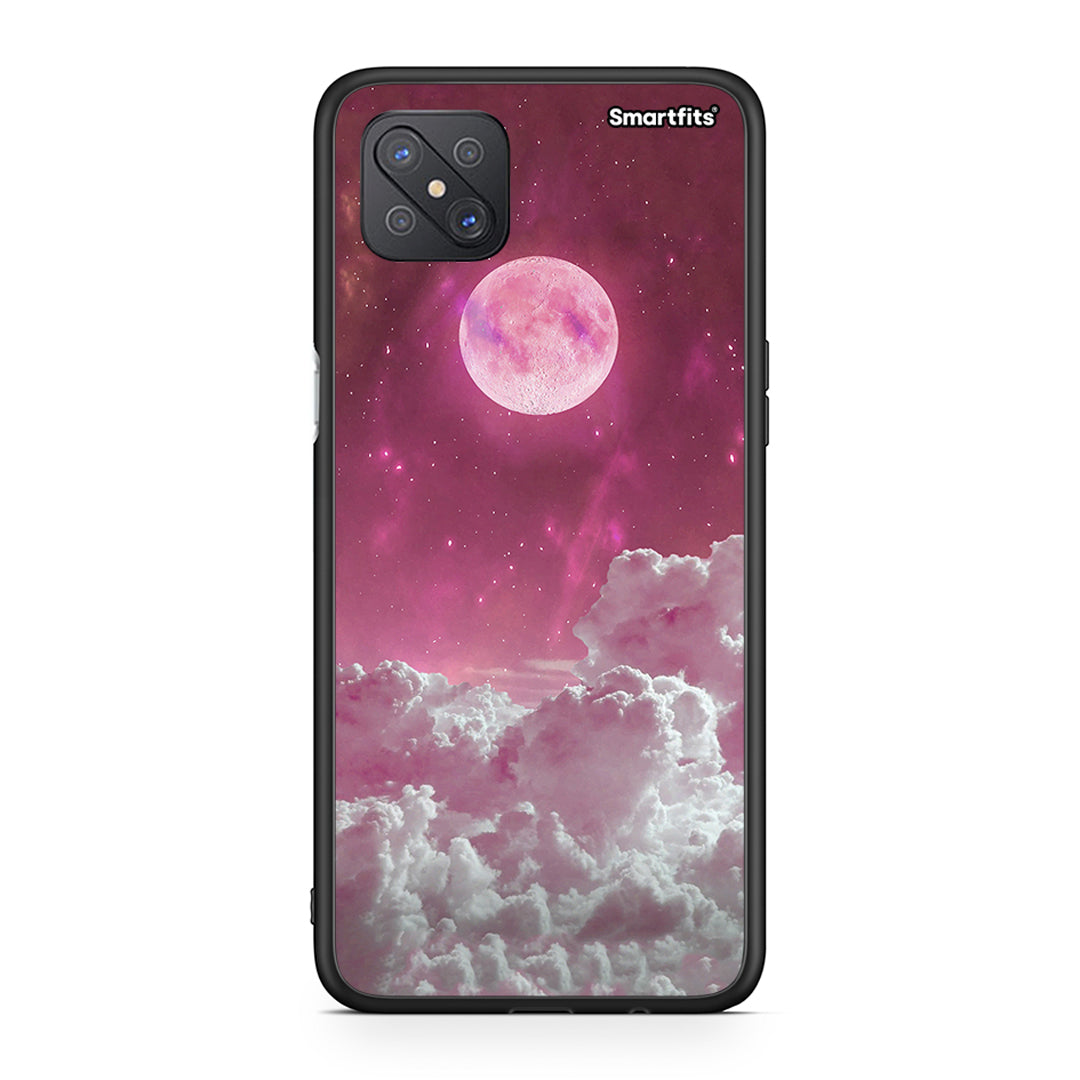 Oppo Reno4 Z 5G Pink Moon θήκη από τη Smartfits με σχέδιο στο πίσω μέρος και μαύρο περίβλημα | Smartphone case with colorful back and black bezels by Smartfits