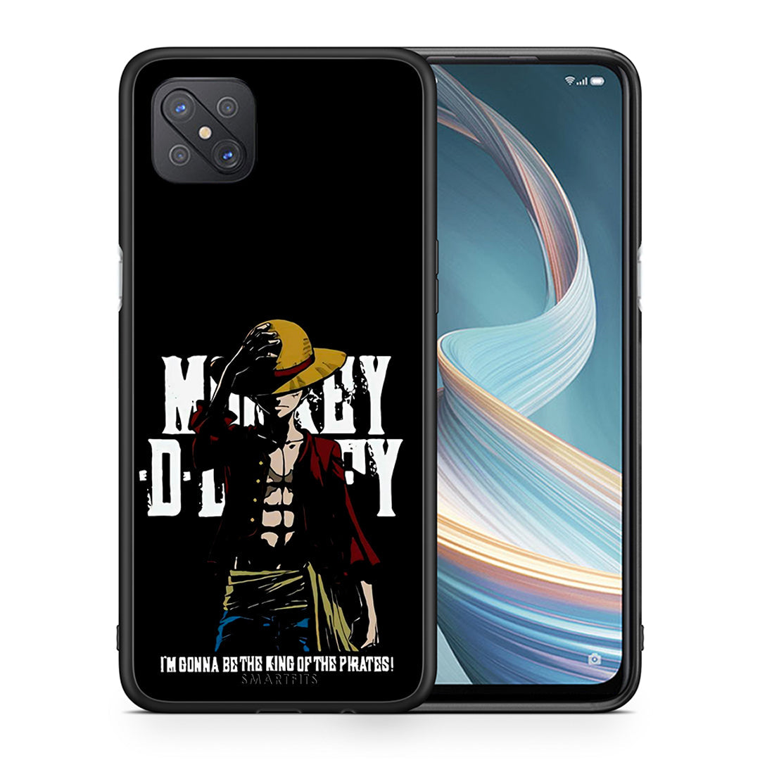 Θήκη Oppo Reno4 Z 5G Pirate King από τη Smartfits με σχέδιο στο πίσω μέρος και μαύρο περίβλημα | Oppo Reno4 Z 5G Pirate King case with colorful back and black bezels