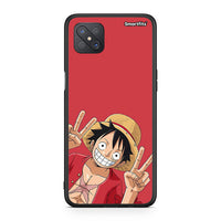 Thumbnail for Oppo Reno4 Z 5G Pirate Luffy θήκη από τη Smartfits με σχέδιο στο πίσω μέρος και μαύρο περίβλημα | Smartphone case with colorful back and black bezels by Smartfits