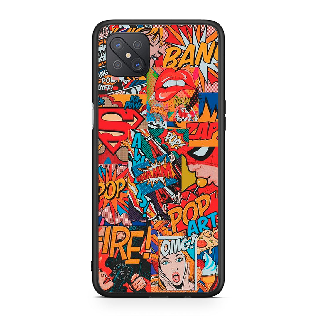 Oppo Reno4 Z 5G PopArt OMG θήκη από τη Smartfits με σχέδιο στο πίσω μέρος και μαύρο περίβλημα | Smartphone case with colorful back and black bezels by Smartfits