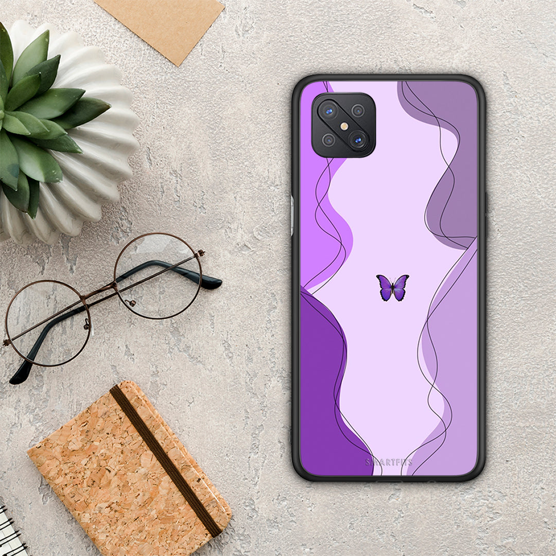 Purple Mariposa - Oppo Reno4 Z 5G / A92s case